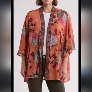 DR2 by daniel rainn floral Women's Cardigan kimono size M/L